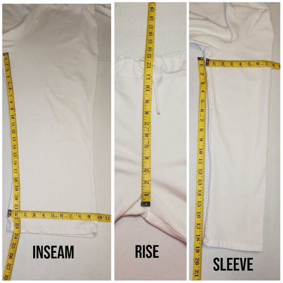 Fresh Produce White Cropped Pants and Matching Jacket Leisure Set Cotton - Picture 14 of 14